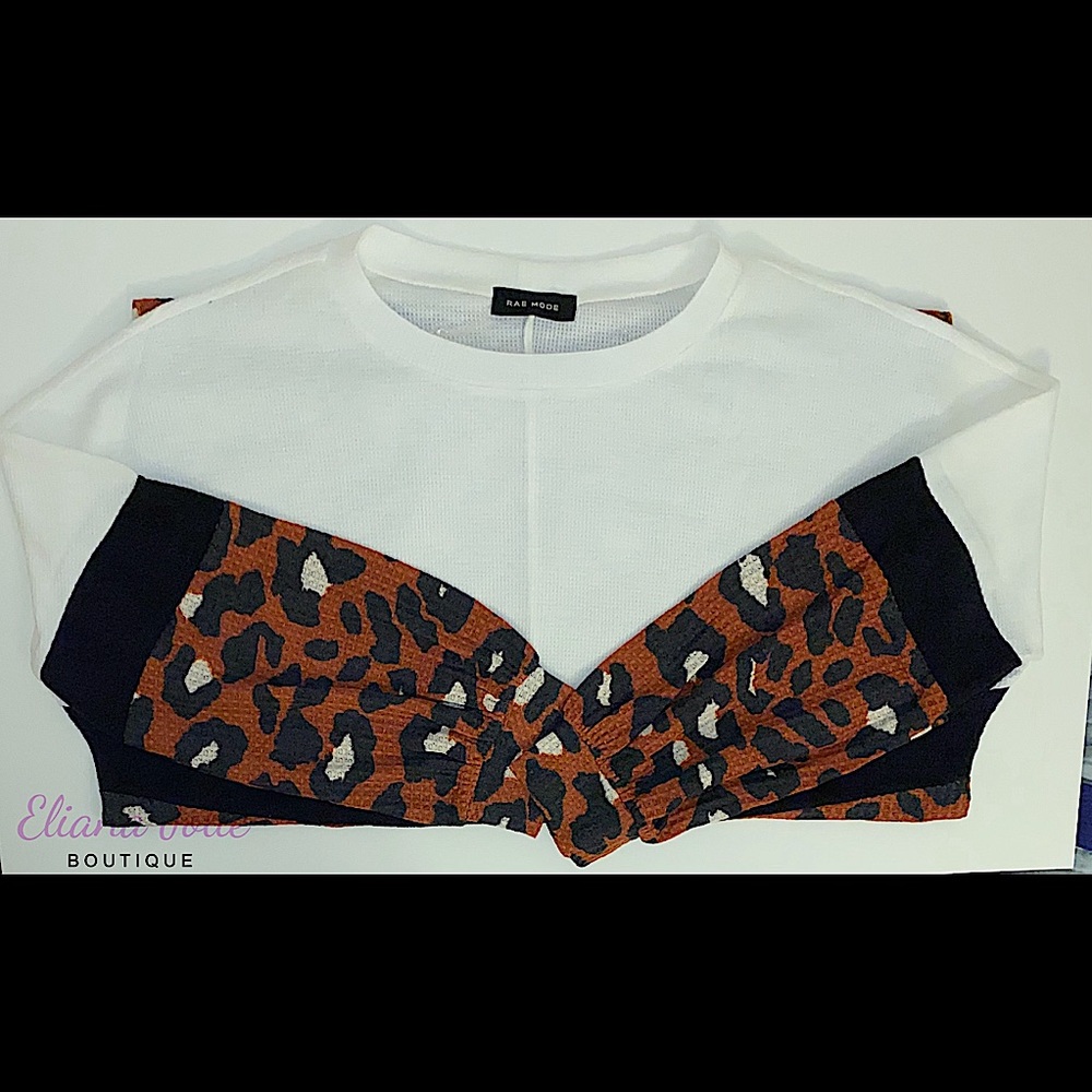 Animal printed chevron shape